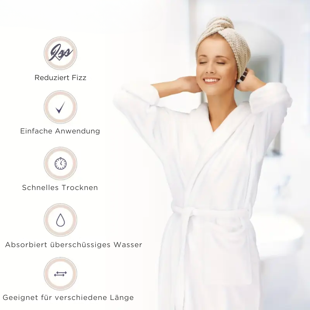 Haarhandtuch - Für schnelles & schonendes trocknen