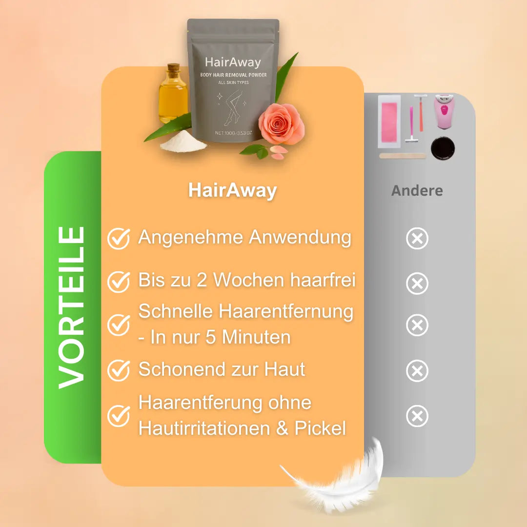 Hair-Away | Schnelle und effektive Haarentfernung (1+1 GRATIS Aktion)