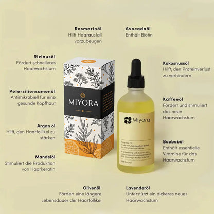 MIYORA Natur Haaröl - Mit 12 nährenden Ölen - Jetzt im Angebot!